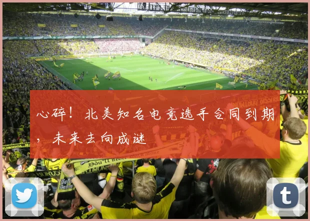 心碎!北美知名电竞选手合同到期,未来去向成谜